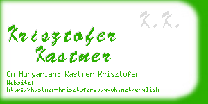 krisztofer kastner business card